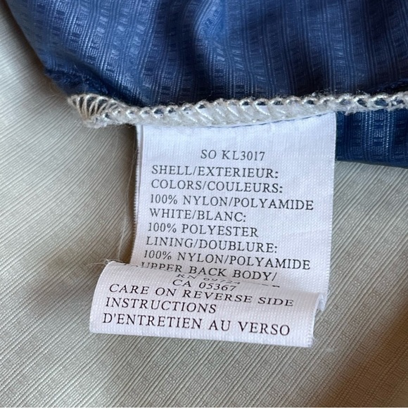 Columbia Women’s Packable hooded Windbreaker Jacket size XL EUC blue and stone - Picture 6 of 10